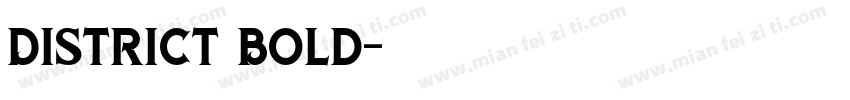 District Bold字体转换